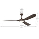 Kichler - 310680SNB - 80Ceiling Fan - Mylo - Satin Natural Bronze