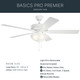 Basics Pro Select 52"Ceiling Fan (330017MWH)