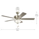 Basics Pro Select 52"Ceiling Fan (330017NI)