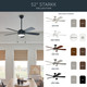 Starkk 52"Ceiling Fan (330174SBK)
