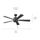 Lucian II 52"Ceiling Fan (330242SBK)