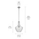 Everly One Light Pendant (42046CHCS)
