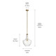 Everly One Light Pendant (42046NBR)