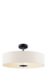 Three Light Pendant/Semi Flush (42121BK)