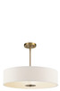 Three Light Pendant/Semi Flush (42121CLZ)