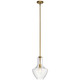 Kichler - 42141NBR - One Light Pendant - Everly - Natural Brass