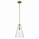 Kichler - 42199NBR - One Light Pendant - Everly - Natural Brass