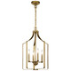 Kichler - 42496NBR - Four Light Mini Chandelier - Morrigan - Natural Brass