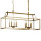 Morrigan Eight Light Linear Chandelier (42497NBR)