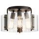 Kichler - 42954OZ - Three Light Semi Flush Mount - Thoreau - Olde Bronze