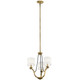 Kichler - 43531NBR - Three Light Mini Chandelier - Thisbe - Natural Brass