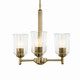 Shailene Three Light Mini Chandelier (43670NBRCLR)