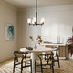 Shailene Five Light Chandelier (43671BK)