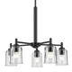 Shailene Five Light Chandelier (43671BKCLR)