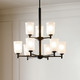 Shailene Nine Light Chandelier (43672BK)
