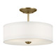 Kichler - 43675NBR - Three Light Semi Flush Mount - Shailene - Natural Brass