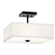 Kichler - 43691BK - Three Light Semi Flush Mount - Shailene - Black