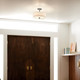 Shailene Three Light Semi Flush Mount (43692BK)