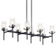 Alton Eight Light Linear Chandelier (43696BK)
