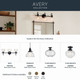Avery One Light Mini Pendant (43850BK)