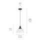 Avery One Light Mini Pendant (43853BK)