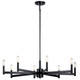 Kichler - 43857BK - Eight Light Chandelier - Erzo - Black