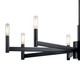 Erzo Eight Light Chandelier (43857BK)