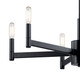 Erzo Six Light Chandelier (43859BK)