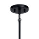 Erzo Six Light Chandelier (43859BK)