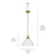 Avery One Light Pendant (43905NBR)