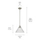 Avery One Light Pendant (43905NI)