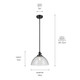 Avery One Light Pendant (43912BK)