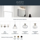 Avery One Light Semi Flush Mount (43913NI)