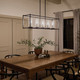 Crosby Five Light Linear Chandelier (43995BK)