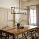 Crosby Five Light Linear Chandelier (43995BK)