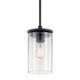 Crosby One Light Mini Pendant (43996BK)