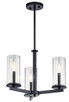 Kichler - 43997BK - Three Light Chandelier/Semi Flush - Crosby - Black