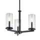 Crosby Three Light Chandelier/Semi Flush (43997BK)
