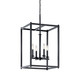 Crosby Four Light Foyer Pendant (43998BK)