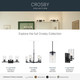 Crosby Five Light Chandelier (43999BK)
