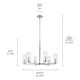 Crosby Six Light Chandelier (44013CH)