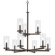 Kichler - 44014OZ - Nine Light Chandelier - Crosby - Olde Bronze