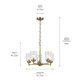 Winslow Five Light Chandelier (44030NBR)