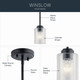 Winslow One Light Mini Pendant (44032BK)