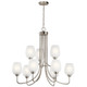 Kichler - 44378NI - Nine Light Chandelier - Valserrano - Brushed Nickel