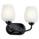 Kichler - 45128BK - Two Light Bath - Valserrano - Black