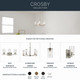 Crosby One Light Wall Sconce (45495NICLR)