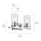 Crosby Two Light Bath (45496CHCLR)