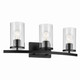 Kichler - 45497BKCLR - Three Light Bath - Crosby - Black
