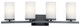 Kichler - 45498BK - Four Light Bath - Crosby - Black